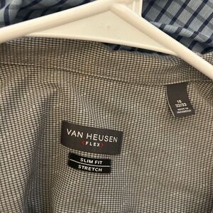 Van Heusen Flex Slim Fit Stretch Shirt - Gray